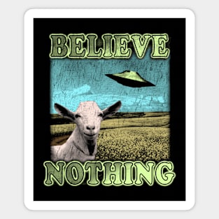Believe Nothing Magnet